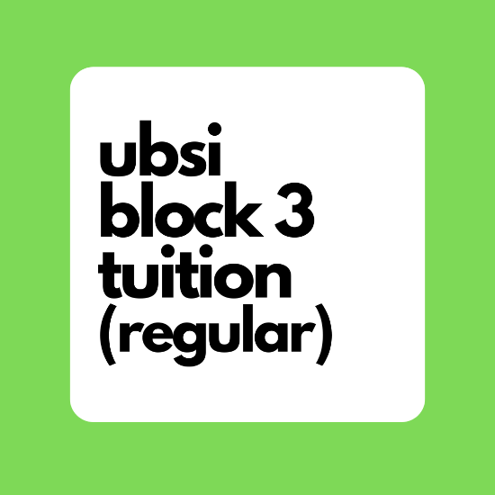 Picture of UBSI Block 3 Tuition (Regular)