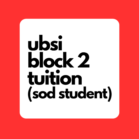 Picture of UBSI Block 2 Tuition (SOD Student)