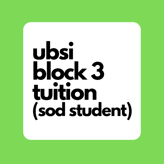 Picture of UBSI Block 3 Tuition (SOD Student)